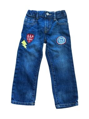 GAP Blue Denim Jeans with Patch Accents